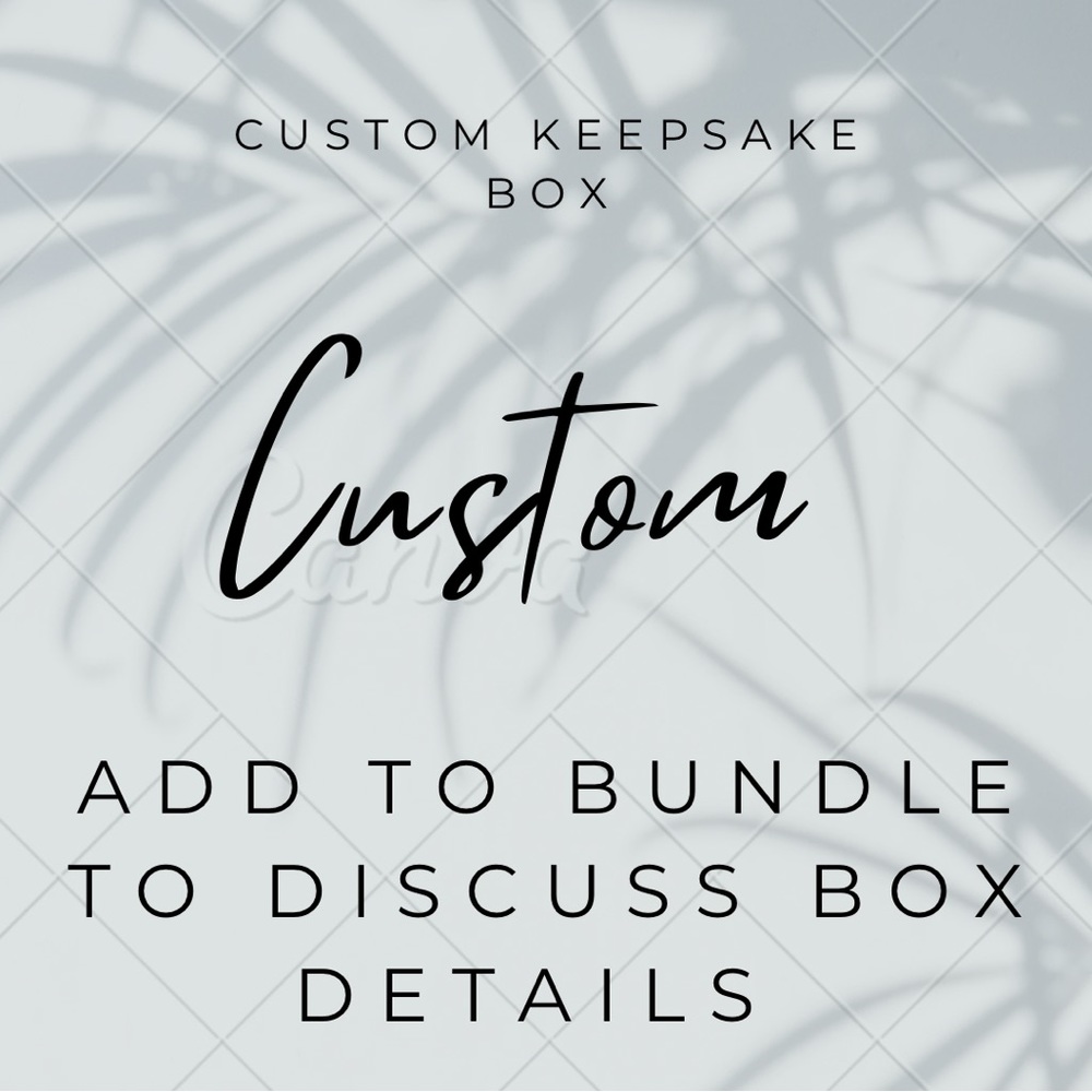 Custom Keepsake Box